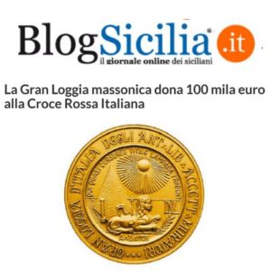 BlogSicilia.it - La Gran Loggia massonica dona 100 mila euro alla Croce Rossa Italiana